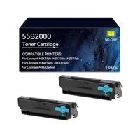 55B2000 Toner Cartridges for Lexmark Black Toner, no Chip, 3,000 Page-Yield | Replacement for Lexmark 55B2000 Toner Cartridge for MS431dn MS431dw MX431adn MX432adwe MS331dn MX331adn Printer(2 pack)