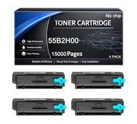55B2H00 Toner Cartridge No Chip Compatible for Lexmark 55B2H00 15000pages Work with MX331 MS331 MS331dn MX331adn MX431 MS431 MX431adn MX431adw MS431dn MS431dw MX432adwe Printers