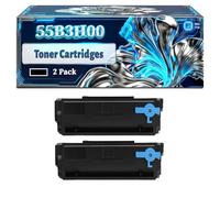 55B3H00 Toner Cartridges Compatible for Lexmark MS431dn MX432adwe MX431adn MS331dn MX331adn Printers, With Chip Large Capacity 25000 Pages (2-Pack Black)