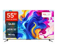 55C645K 55-inch QLED Television, 4K Ultra HD, Android Smart TV (Game master, Dolby Atmos, Freeview Play, Motion clarity, Hands-Free Voice Control, compatible with Google assistant & Alexa)