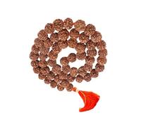 55Carat 5 Mukhi Panch Mukhi Original Rudraksha Jaap Mala with Lab Certificate (20MM) 54+1 Beads Perfect for Pooja, Astrology, Protection, Meditation & Spiritual Wellness for Men, Women,