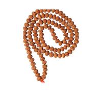 55Carat 9 Mukhi Original Rudraksha Jaap Mala (12MM) 108Beads with Lab Certificate Perfect for Pooja, Astrology, Protection, Meditation & Spiritual Wellness for Men, Women,