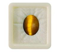 55Carat Calibrated Loose Gemstone Tiger Eye Oval Shape Chakra Healing Cabochon June Birthstone Aries Zodiac Astronomy and Astrology Sign Jewelry Making Gemstone Ten CT