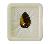 55Carat Calibrated Loose Gemstone Tiger Eye Pear Shape Chakra Healing Cabochon June Birthstone Aries Zodiac Astronomy and Astrology Sign Jewelry Making Gemstone Ten CT