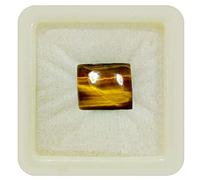 55Carat Calibrated Loose Gemstone Tiger Eye Square Shape Chakra Healing Cabochon June Birthstone Aries Zodiac Astronomy and Astrology Sign Jewelry Making Gemstone 7 Carat