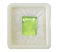55Carat Calibrated Natural Prehnite Loose Gemstone Rectangle Shape Chakra Healing Cabochon Birthstone Libra Zodiac Astronomy and Astrology Sign Jewelry Making Gemstone 9 Carat