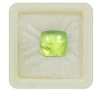 55Carat Calibrated Natural Prehnite Loose Gemstone Square Shape Chakra Healing Cabochon Birthstone Libra Zodiac Astronomy and Astrology Sign Jewelry Making Gemstone Ten Carat