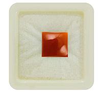 55Carat Calibrated Natural Red Onyx Loose Gemstone Square Shape Ten Carat Chakra Healing Cabochon Birthstone Leo Zodiac Astronomy and Astrology Sign Jewelry Making Gemstone