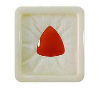 55Carat Calibrated Natural Red Onyx Loose Gemstone Trillion Shape Chakra Healing Cabochon Birthstone Leo Zodiac Astronomy and Astrology Sign Jewelry Making Gemstone 5 Carat