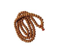 55Carat Certified 6 Mukhi/Six Faced Rudraksha Jaap Mala (10MM) 108+1 Beads for Astrology Pooja for Men & Women