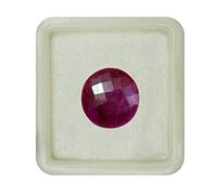 55carat Certified Natural Ruby Loose Stones 29 Carat Chekar Round Astrology Singh Rashi Ratan Birthstone Chakra Healing Surya Stone Art and Craft Supplies