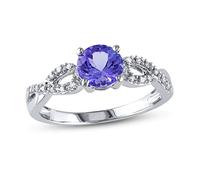 55Carat Natural-Amethyst 925 Sterling-Silver Twisting Grace CZ Diamond Engagement Ring Beautiful Birthstone Fashion Jewelry for Women and Girls Size:Z1 SR_D73_AME_Z1_A