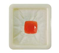 55Carat Natural Carnailan Calibrated Square Cushion Shape Loose Gemstone Faceted Chakra Healing Birthstone Cancer Zodiac Astronomy and Astrology Sign Jewelry Making Handcrafted 7 Carat