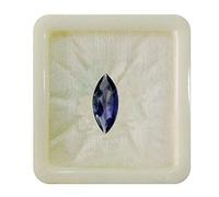 55Carat Natural Iolite Loose Gemstone Marquise Shape Faceted Chakra Healing December Birthstone Libra Zodiac Astronomy and Astrology Sign Jewelry Making Art and Craft Supplies 7 Carat