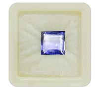 55Carat Natural Iolite Loose Gemstone Square Shape Faceted Chakra Healing December Birthstone Libra Zodiac Astronomy and Astrology Sign Jewelry Making 2 Carat