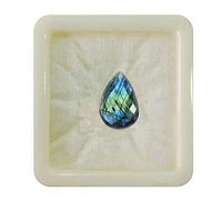 55Carat Natural Labradorite Calibrated Loose Gemstone Pear Shape Chaker Chakra Healing Birthstone Sagittarius Zodiac Astronomy and Astrology Sign Jewelry Making Gemstone 7 Carat