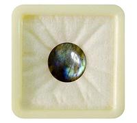 55Carat Natural Labradorite Loose Gemstone Round Shape Cabochon Chakra Healing Birthstone Sagittarius Zodiac Astronomy and Astrology Sign Jewelry Making Gemstone 8 Carat