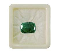 55Carat Natural Malachite Calibrated Loose Gemstone Rectangle Cushion Shape Cabochon Chakra Healing Capricorn Zodiac 5 Carat