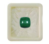55Carat Natural Malachite Calibrated Loose Gemstone Square Cushion Shape Ten Carat Cabochon Chakra Healing Capricorn Zodiac Astronomy and Astrology Sign Jewelry Making Birthstone