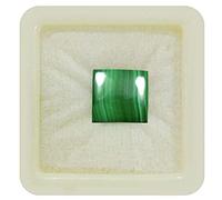55Carat Natural Malachite Calibrated Loose Gemstone Square Shape Eight Carat Cabochon Chakra Healing Capricorn Zodiac Astronomy and Astrology Sign Jewelry Making Birthstone