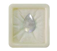 55Carat Natural Rainbow Moonstone Loose Gemstone Pear Shape Chakra Healing Cabochon Birthstone Gemini Zodiac Astronomy and Astrology Sign Jewelry Making 4 Carat