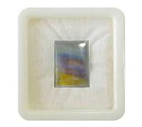 55Carat Natural Rainbow Moonstone Loose Gemstone Rectangle Shape Chakra Healing Cabochon Birthstone Gemini Zodiac Astronomy and Astrology Sign Jewelry Making 2 Carat