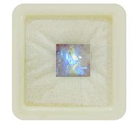 55Carat Natural Rainbow Moonstone Loose Gemstone Square Shape Chakra Healing Cabochon Birthstone Gemini Zodiac Astronomy and Astrology Sign Jewelry Making Ten Carat