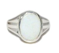 55Carat Real Opal Sterling Silver Ring Men 4 Carat Mark Oval Shape Bezel Setting Handmade Size UK I to Z