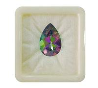 55CaratNatural Mystic Quartz Loose Gemstone Pear Shape Leo Zodiac Astronomy and Astrology Sign Singh Rashi Upratan Jupiter April Birthstone Astrology Jewelry Making 3 Carat