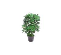 55cm Dark Green Artificial Schefflera Arboricola Plant Leaf Green One Size