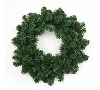 55cm Green Christmas Wreath Alaskan Pine for Fireplaces Home Wall Door Stair Artificial Xmas Tree Garden Yard Decorations