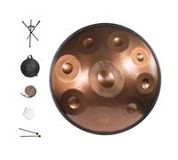 55cm Handpan Drum - 12 Note Steel Tongue Drum with Mallets Sound Healing at 432Hz/440Hz Percuss Instrument for Mtat and Relaxat (d)
