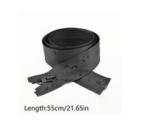 (55cm) Long Nylon Zippers 50 55 60 65 70 75 80 85 90 95 100 120 150 Cm Coil Zipper Outdoor Waterproof Open-end Garment Jacket Zipper