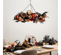 55cm Premium Hanging Wreath Black / Gold Scottish Everlastings Ltd Gold One Size