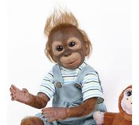 (55CM) Reborn Doll 22 inches and 55 centimeters of reincarnated monkeys, meticulously handcrafted with