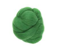 55g Colored Needle Felting Wool Roving Soft Texture 8 Vivid Colors for Handiwork Sewing Trimming Craft for Clothes Decorations (Green)