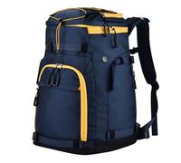 55L-70L Expandable Ski Boot Bag - Waterproof, Durable with Helmet Compartment - Ideal for Ski & Snowboard Gear - Men & Women