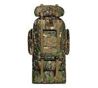 55L/80L/100L Hiking Camping Backpack MOLLE Rucksack Waterproof Daypack for Traveling Multifunction Outdoor Mountaineering Backpacks Camouflage Hiking Large Tactical Bag,100l jungle camouflage