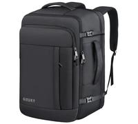 55L Carry On Backpack, Extra Large Travel Backpack for Men & Women, Expandable 60L Big Capacity Bag For Airplanes, Travel Gifts for Men Women, Fits 18.4 Inch Laptop, Luggage Suitcase Daypack, Black
