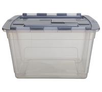 55L TOTE BOX WITH LID; S02041 (WHITEFURZE) Qty X 1