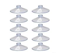 55mm 50mm Round Transparent PVC Suction Cups Strong Hold Suckers for Kitchen Bathroom Glass Casement Wall Hooks Hangers Reusable Clear Pads Available in 4pcs 10pcs(10pcs 5cm)