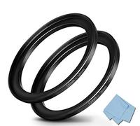 55mm-58mm Step Up Ring 55mm Lens to 58mm Filter (2 Pack), WH1916 Camera Lens Filter Adapter Ring Lens Converter Accessories