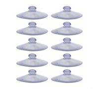 55mm and 50mm Round Transparent PVC Suction Cups for Mounting on Glass Mirrors Tiles and Smooth Non-Porous Wall Surfaces (10pcs 5.5cm)