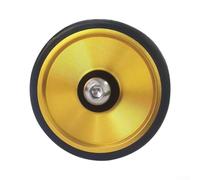 55mm CNC Aluminum Easy Wheel for Brompton for m6 Fold Bike Replacement Wheel 55mm Alloy Body Silent Rolling Easy Wheel 55mm for Folding Bike 55x9mm CNC Wheel with Steel Bearing for m6 (Gold)