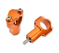 55mm CNC Handlebar Riser Bar Clamp Mount Compatible With Motorcycles For Improved Riding Position And Comfort(Orange)