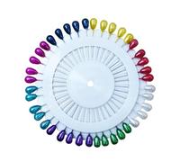 55mm Colourful Pear Shaped Pearl Head Pins - Sewing Scarf Hijab Pearlized Straight Pins Large for Sewing & Quilting Projects Fabric Cover Loose Pins for Dressmaking DIY Art Craft Decoration, Pack of 1