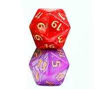 55mm Giant D20 Dice Large DND 20 Sided dice Sets for Dungeons and Dragons, RPG, MTG Table Games 2 pcs (Black and White)