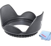 55mm Pro Series Hard Tulip Lens Hood For Sony 55-200mm f/4.0-5.6 DT Alpha A-Mount Telephoto Zoom Lens, Sony DT 18-55mm f/3.5-5.6 SAM II Lens