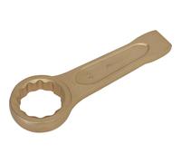 55mm Ring End Slogging Spanner - Non-Sparking - Short Profile Striking End