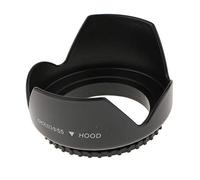 55mm Screw Mount Reversible Tulip Flower Crown Petal Shaped Camera Lens Hood